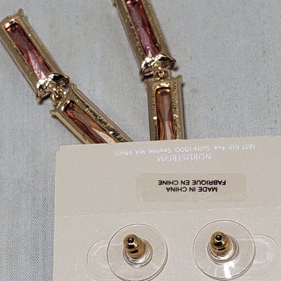 2 Pairs Nordstrom Multi-Stone Drop Earrings - Picture 5 of 6